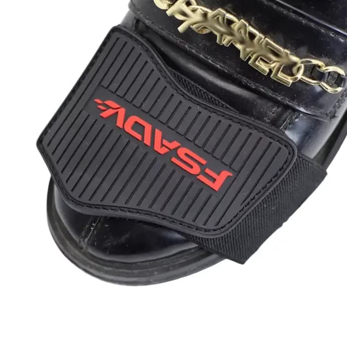 Coussinet de changement de vitesse pour moto, housse de Protection pour botte en caoutchouc, bouclier de levier de vitesse réglable, antidérapant, couvre-chaussures, Protection des chaussures de moto
