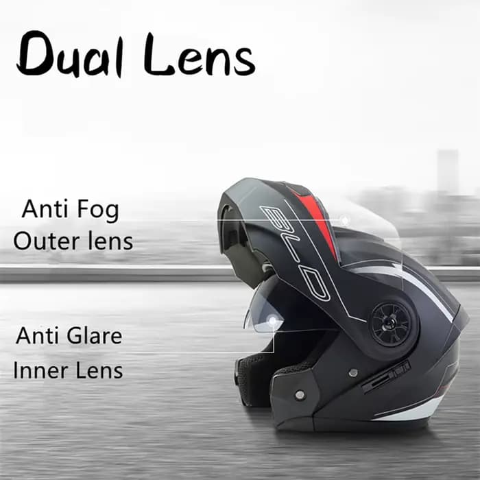 BLD – casque de Moto modulaire à double lentille
