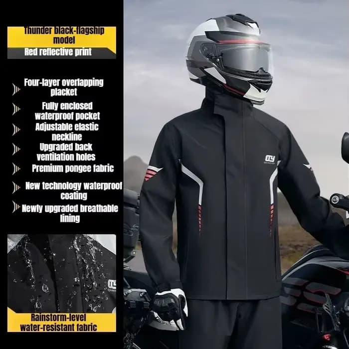 Combinaison de pluie pour moto
