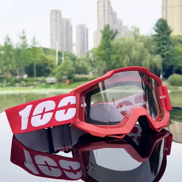 Lunettes de moto avec lentille HD