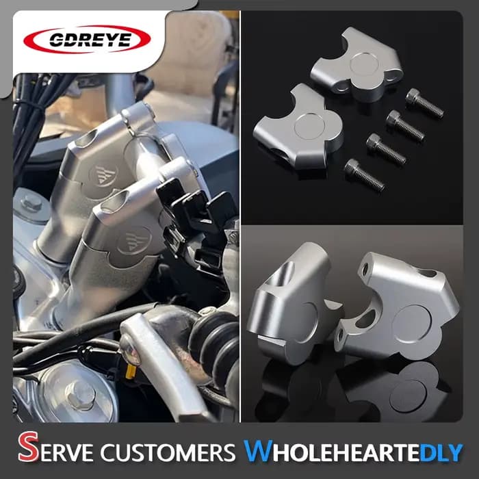 Pour Loncin VOGE 500DS 650DS 500 DS 650 DS accessoires moto guidon Riser montage poignée pince
