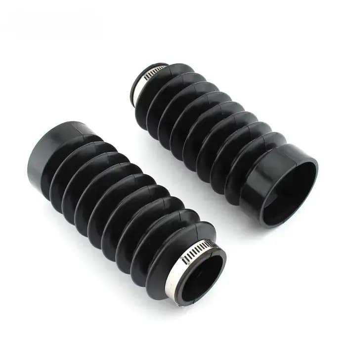 2 protections de fourche avant de moto