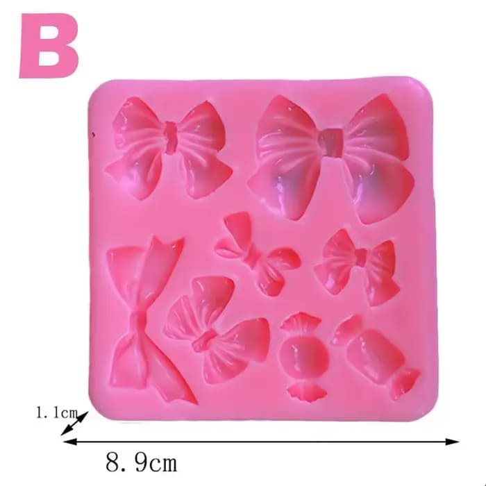 1 pièce d'outils de décoration de gâteaux, accessoires de pâtisserie et de cuisine, moule en résine en forme de nœud, moule en silicone