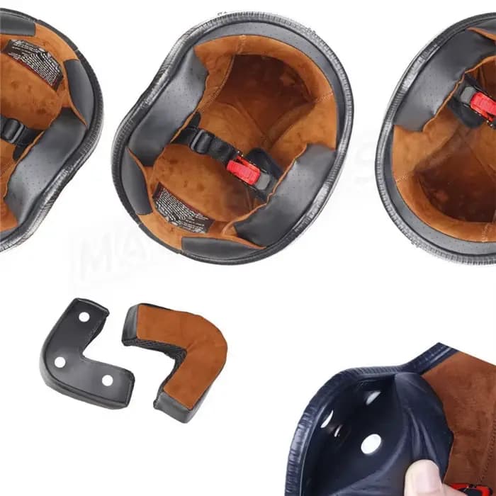 Casque Moto Rétro Ouvert Chromé Argenté Unique – Style Vintage Jet 3/4 Demi-Casque