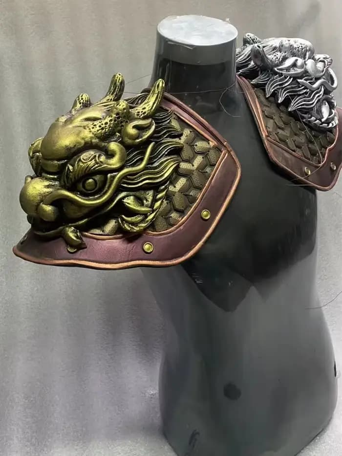 Armure d'épaule Vintage une pièce, accessoires de chevalier guerrier, vêtements généraux, ornement, fournitures de carnaval, photographie rétro