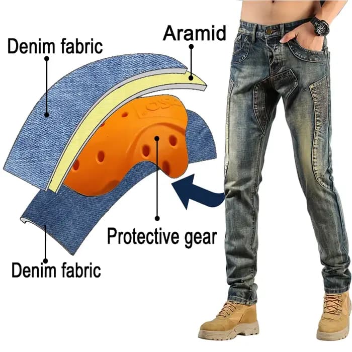 Jean de moto en Kevlar pour homme