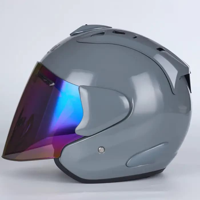 Ram4 gris nouveau design demi-casque hommes et femmes moto tout-terrain casque d'été course montagne croix Casco Capacet