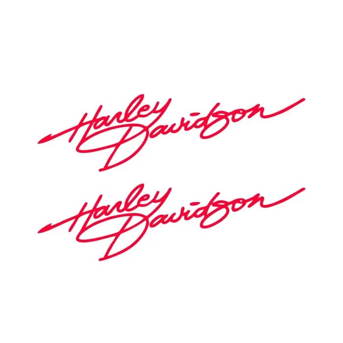 Autocollants personnalisés créatifs pour casque de moto Harley Davidson Signature