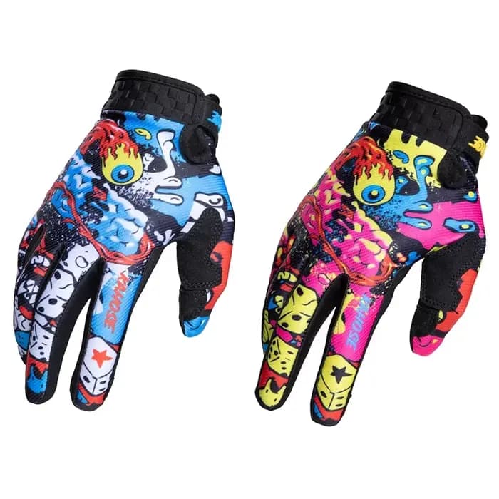 Nouveaux gants de moto multicolores pour la course