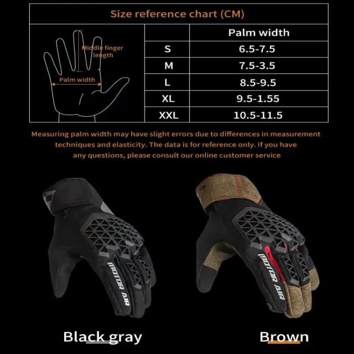 Moteur Air nouveaux gants de moto engrenages d'équitation été respirant grille cuir amorti Absorption des chocs anti-dérapant résistant à l'usure