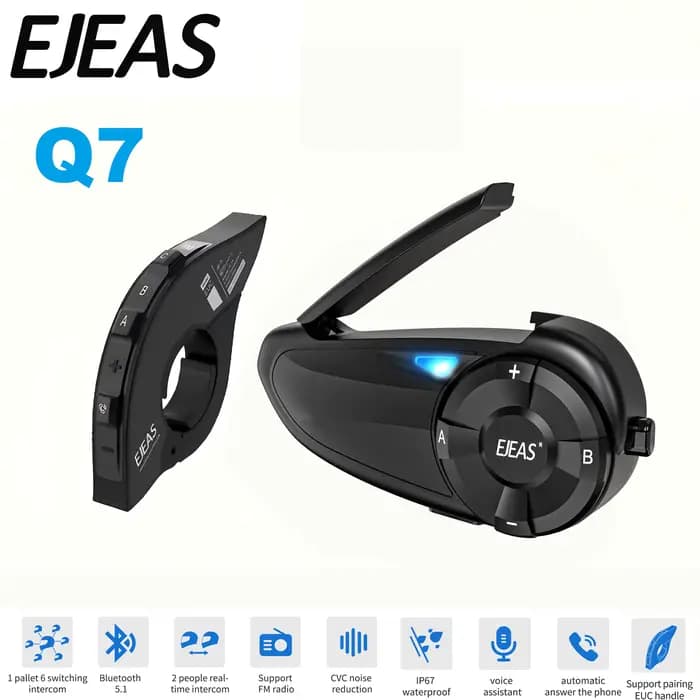 EJEAS Q7 casque de moto Bluetooth