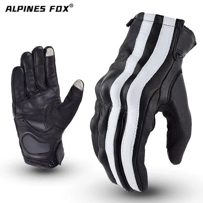 Gants de Moto Vintage doigt complet équipement