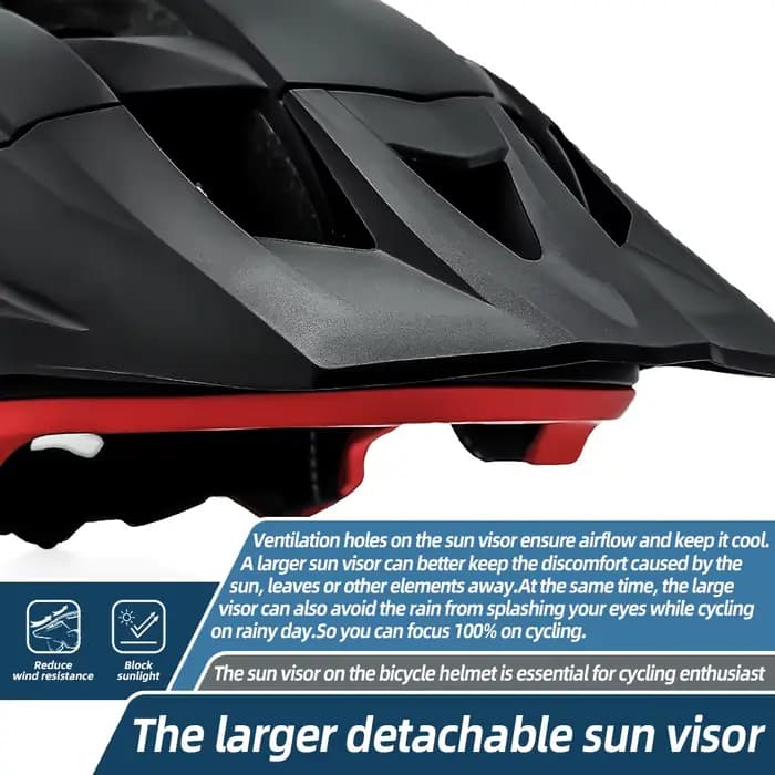 VICTGOAL Pare-soleil pour casque de vélo pour VG123 VA123