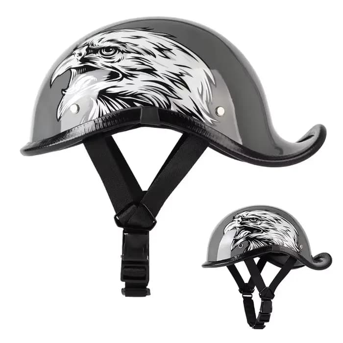 Demi-casque rétro pour moto