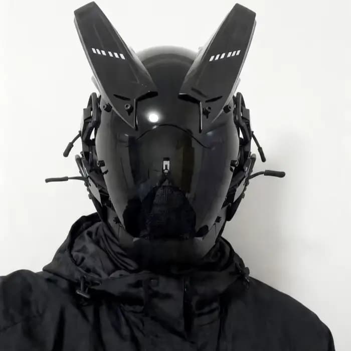 Cyberpunk-Cagoule intégrale avec fouet