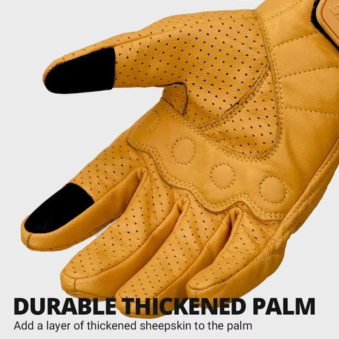 ​ Gants de moto en cuir Vintage