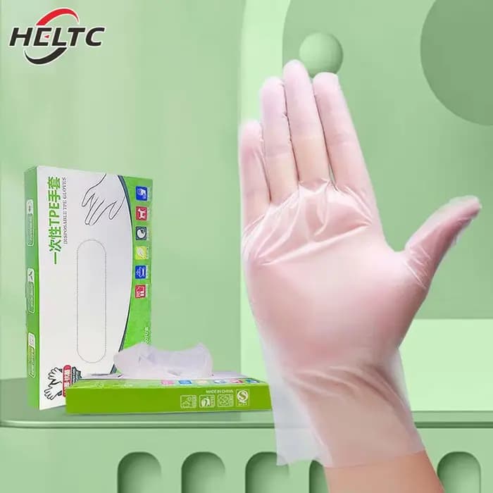Gants de poulet transparents en TPE sans latex, coordonnants, acide, sécurité au travail, qualité alimentaire, ménage, livres, 100 pièces