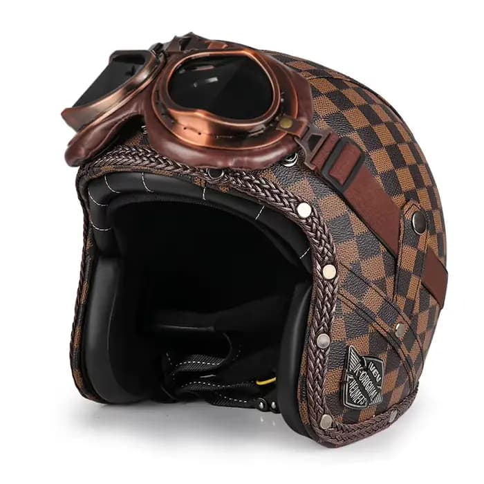 Casque de moto rétro amovible ​ Masque Cruiser 3/4