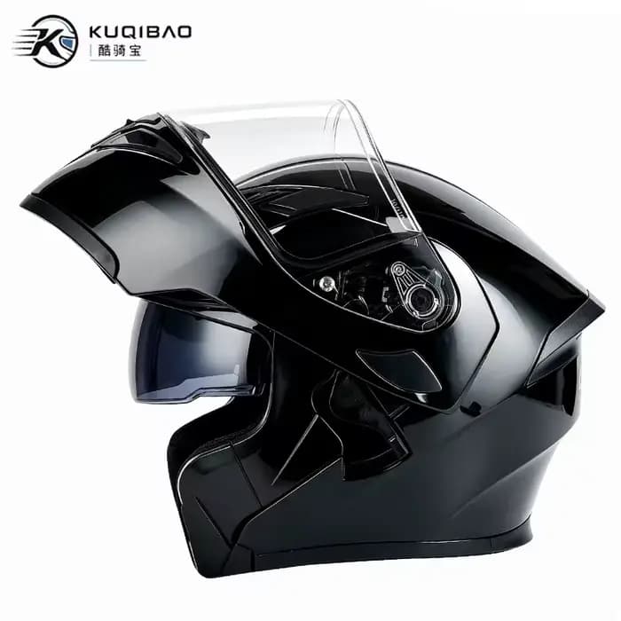 Casque de moto KUQIBAO à double visière