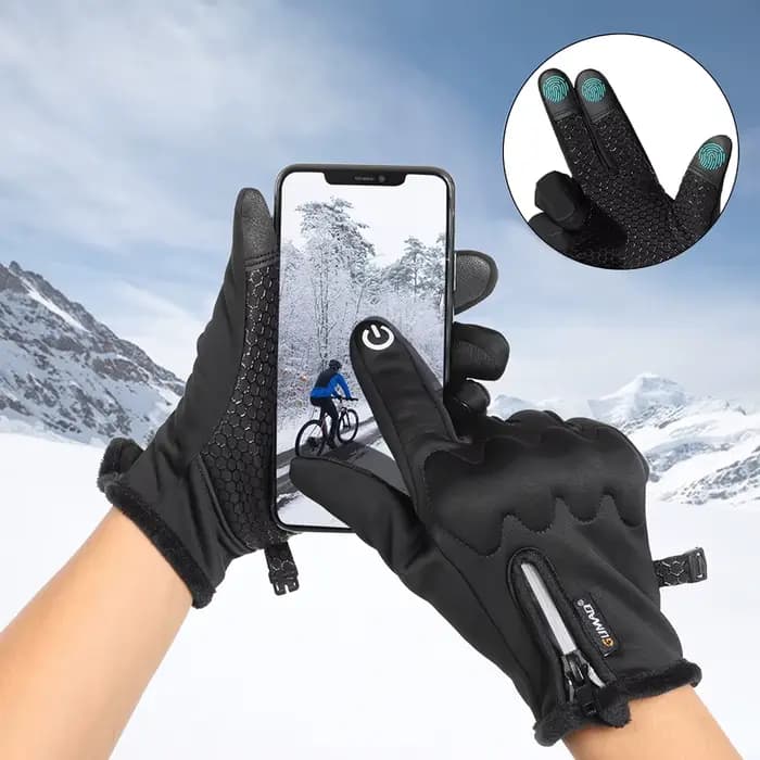 Gants de moto d'hiver pour écran tactile thermique