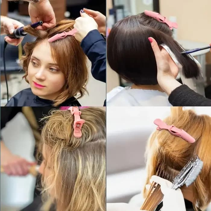 Pinces à cheveux Alligator, 5 pièces, pinces de coiffure, épingles à cheveux en plastique, pinces de barbier pour Salon de coiffure, outils, accessoires pour cheveux