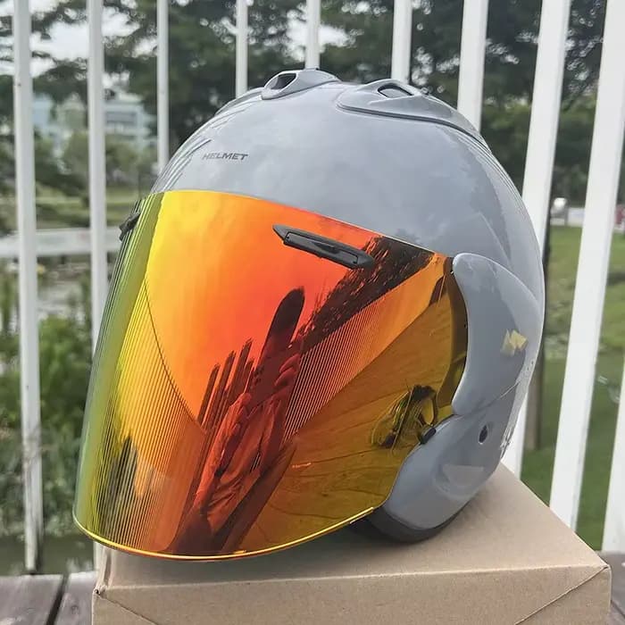 Casque Demi-Coque Unisexe Moto Tout-Terrain SZ-R EVO Gris 2025 pour Descentes et Cross