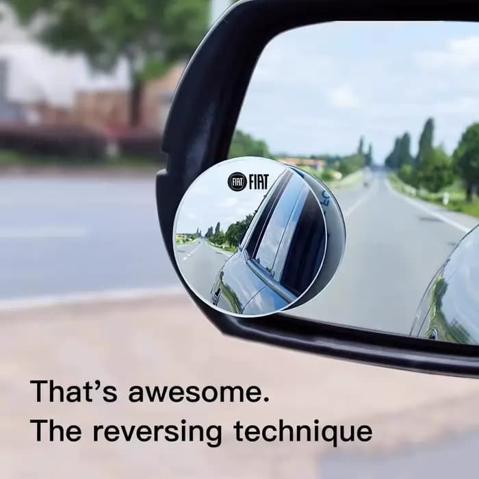 Rétroviseur de voiture 360 °   Petit miroir rond, accessoires automobiles pour FIAT 500 Ducato Panda Grande Punto Tipo Abarth Pulse 600 500L