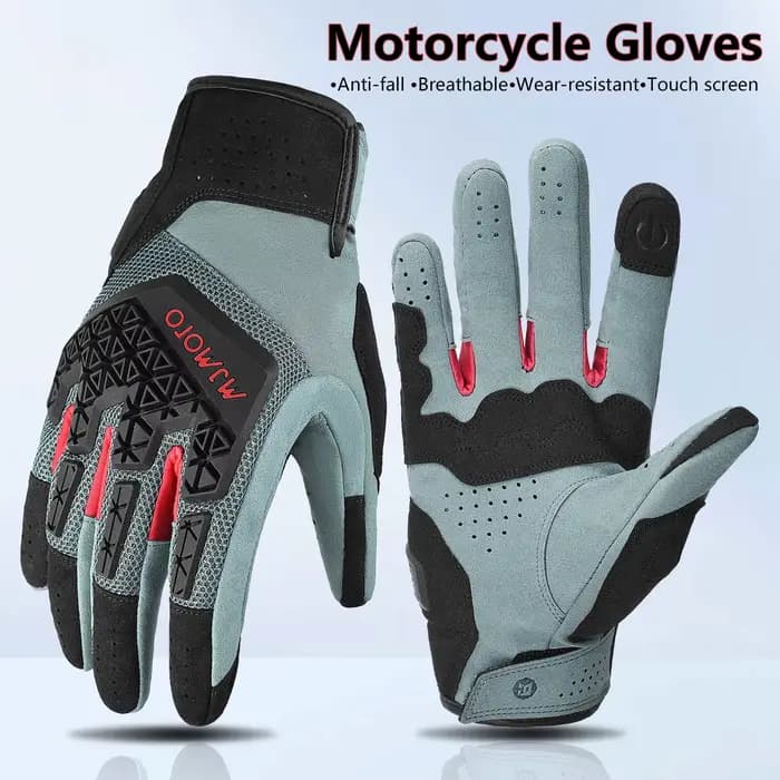 Gants de moto certifiés CE maille Textile ventilé