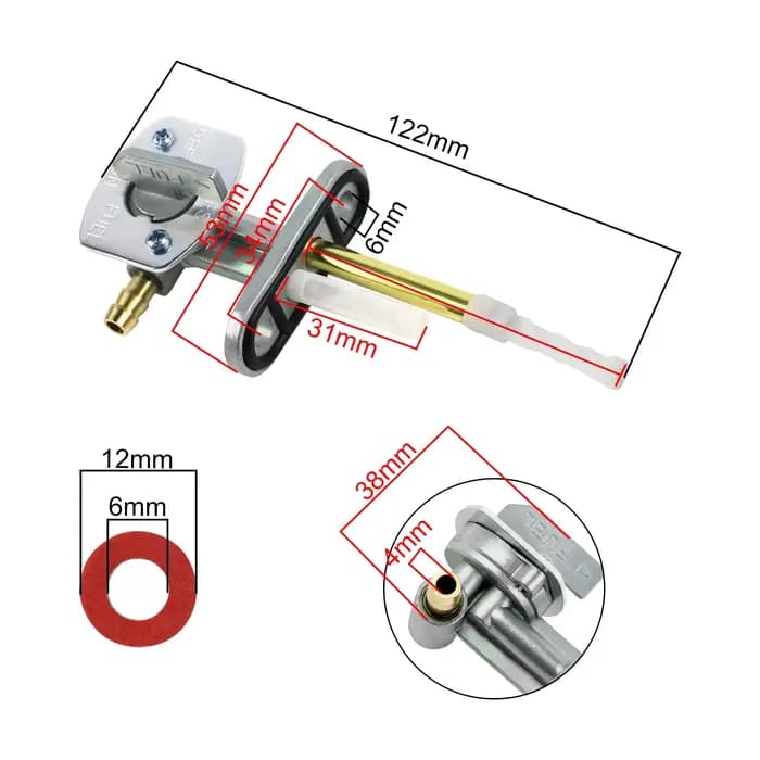 Interrupteur de Valve de robinet de carburant, pour Yamaha Blaster 200 YFS200 XT600 XT350 TTR 125 90