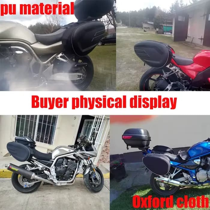 Sac de dégager de moto étanche, valise de bagage de queue de moteur, sacs de voyage d'équitation de