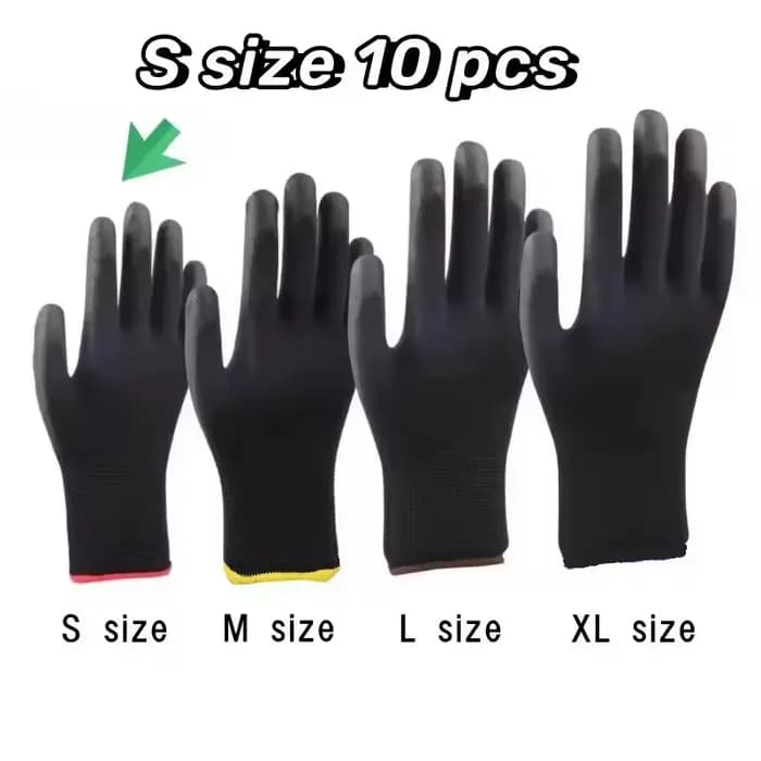 10 paires de gants de sécurité durables – Protection ESD antidérapante, résistante à l'usure pour le