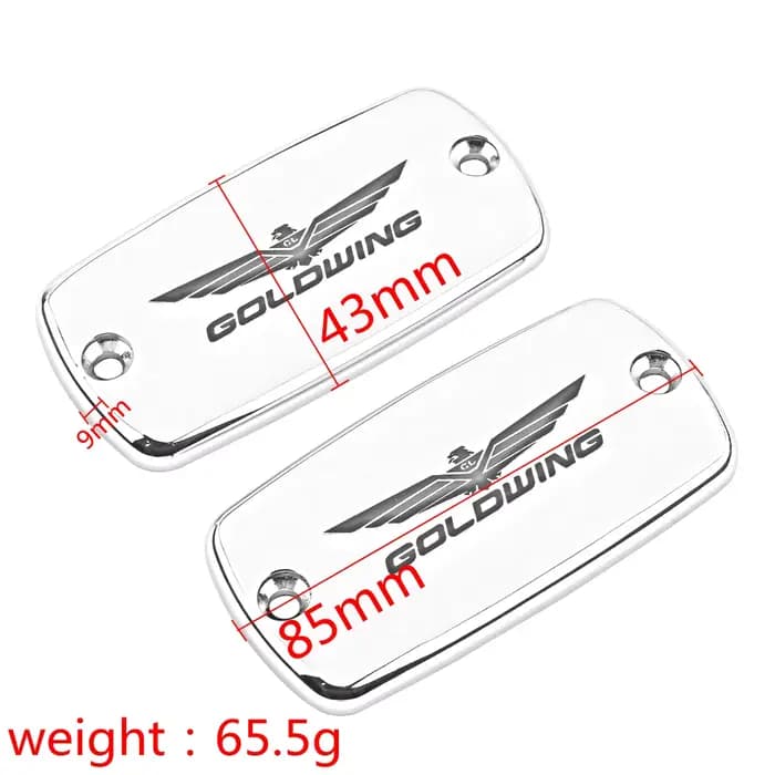 Bouchons de liquide de frein chromés pour Honda Gold Wing GoldWing GL 1500 1800 TVX 1800, Eagle Moto