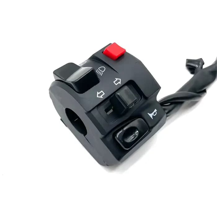 1 pièces gauche 22mm commutateurs de moto bouton de klaxon de moto clignotant voyant d'avertissement