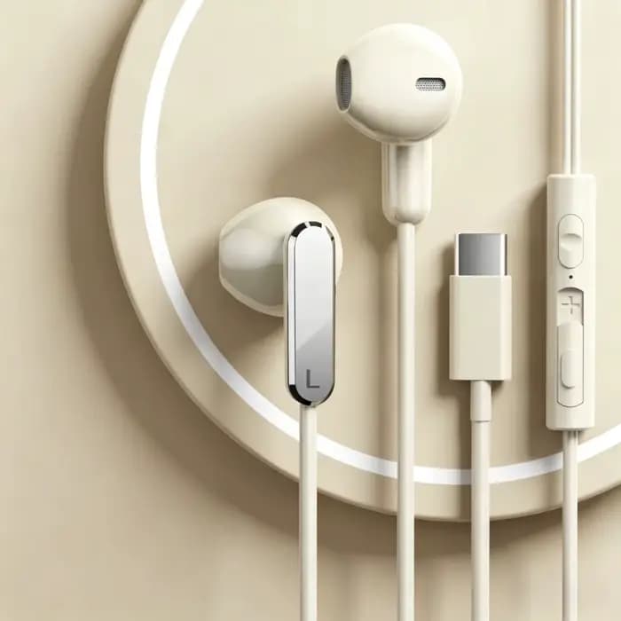 Écouteurs intra-auriculaires filaires 3.5mm/USB Type-C, HiFi, stéréo, contrôle du volume, casques de