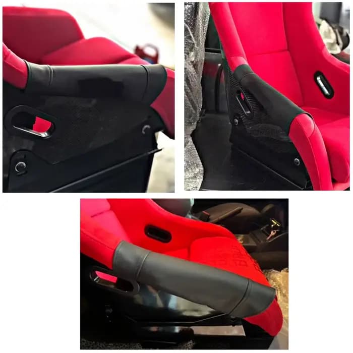Protection latérale pour siège baquet JDM Racing en cuir véritable