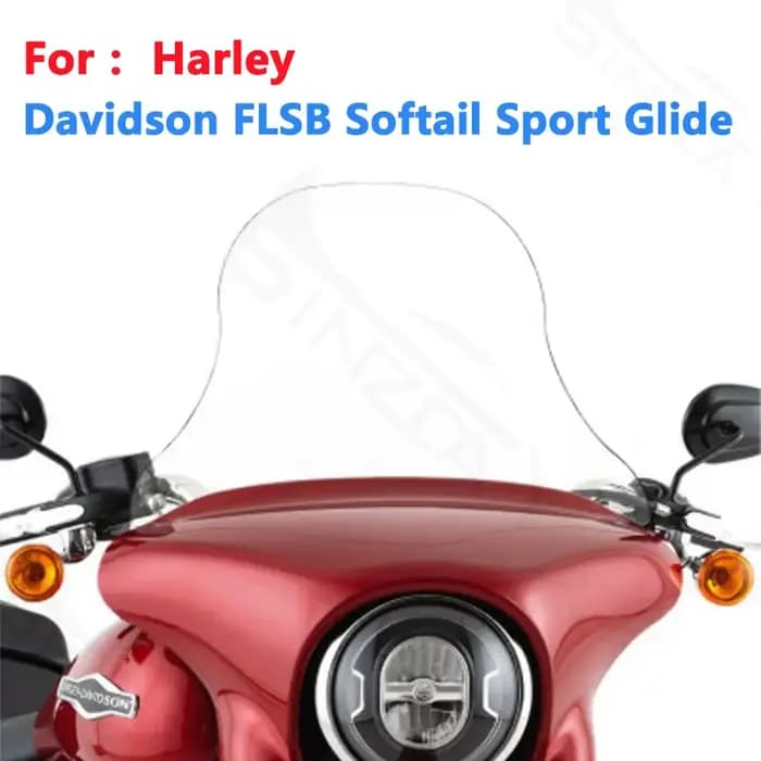 Pare-brise transparent pour Harley Davidson, FLSB Softail dehors, déflecteurs de vent, pare-brise de