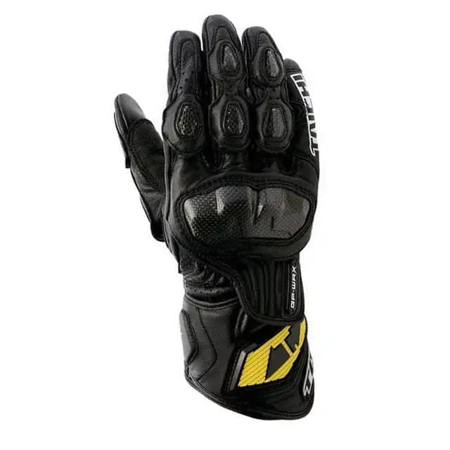 Gants de Protection de Moto en Cuir et Fibre de Carbone, Coquille Rigide, Longs, Véhicule Tout-terra