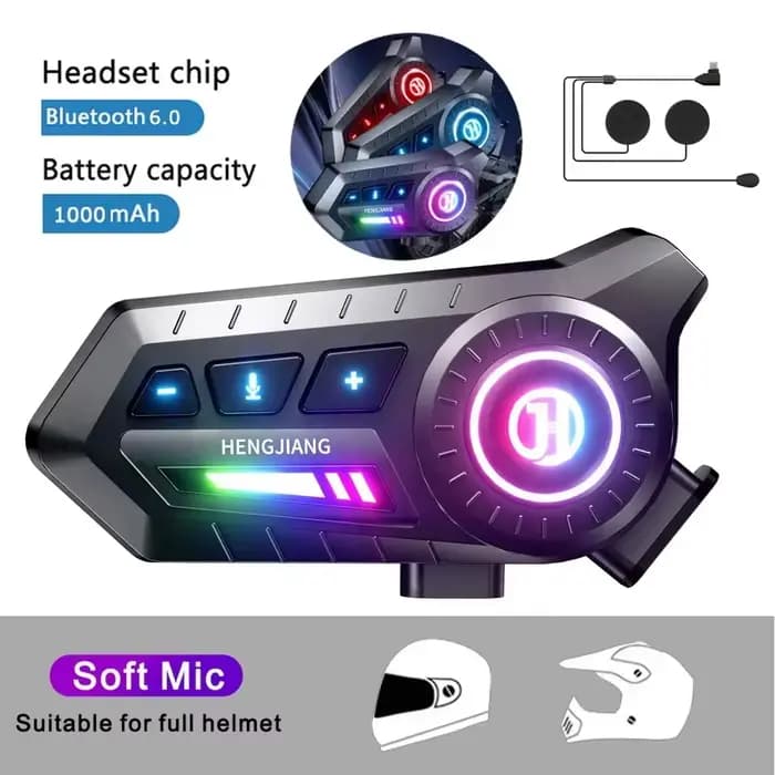 Écouteurs Bluetooth stéréo pour moto, casque sans fil, mains libres, micro, lecteur de musique, Ride
