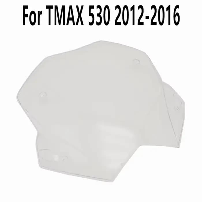 Déflecteur de vent noir transparent pour TMAX530 TMAX 530 2012-2013-2014-2015-2016, compatible YZF,
