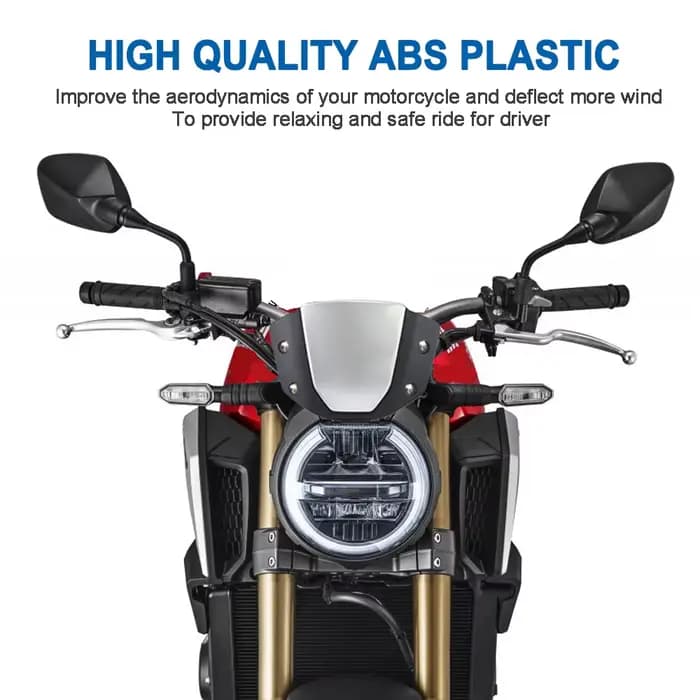 Déflecteur de vent avant de moto avec support rapide, carénage d'air, pare-brise sport pour Honda CB