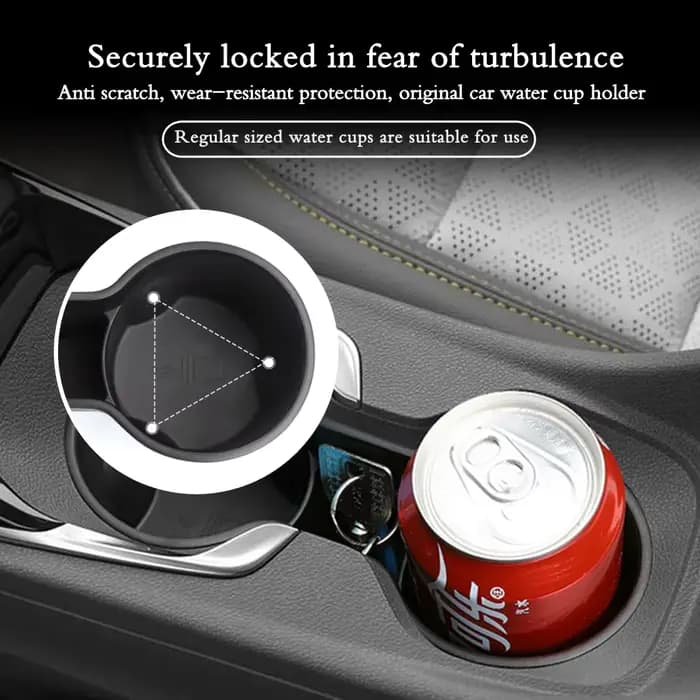 Boîte de rangement pour porte-gobelets Chevrolet Bolt EUV/EV 2022-2024, en TPE, absorbant les chocs,
