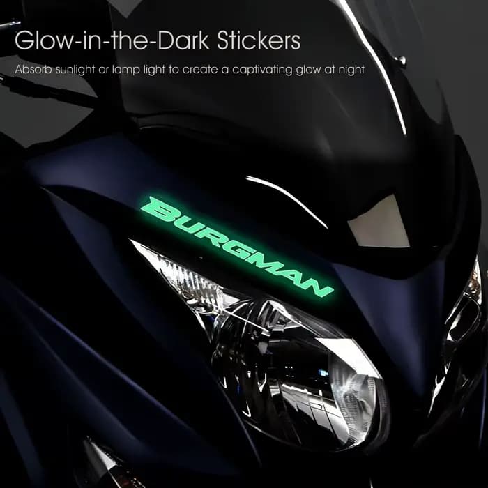 Autocollants lumineux imperméables pour moto, pour Suzuki BURGMAN 400 650 125 200 AN 250 AN250 AN400