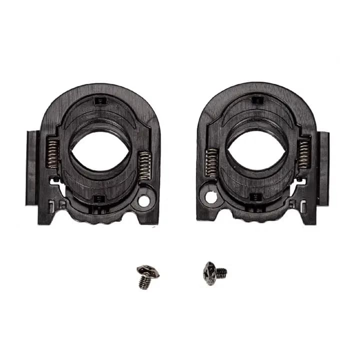 Base de bouclier de visière de casque, 2 pièces, pièces de réparation, Base d'objectif de visière ha