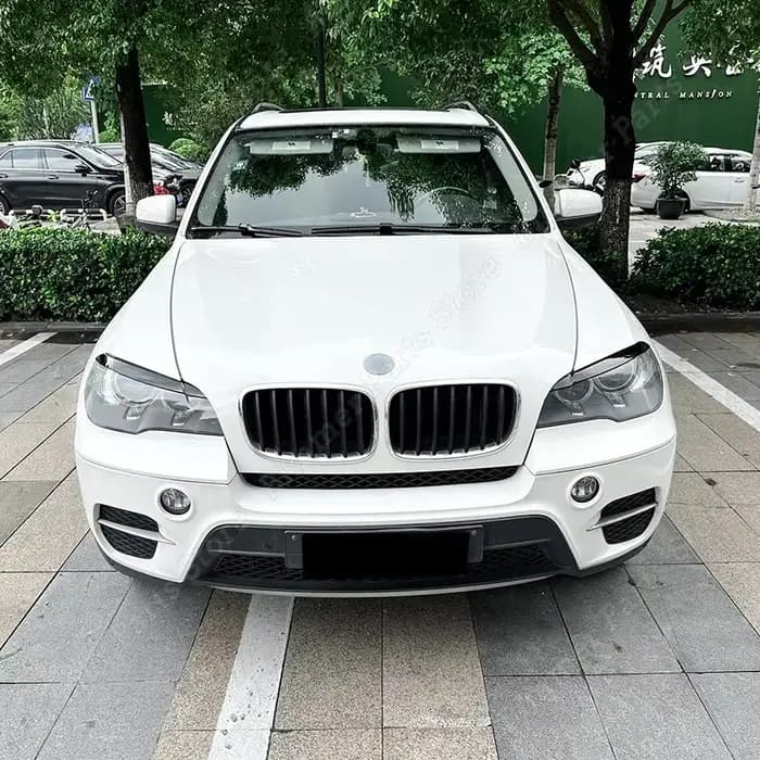 Autocollant de couverture de lampe, sourcils de phare avant de voiture, pour BMW X5 E70 30d 48i 30i