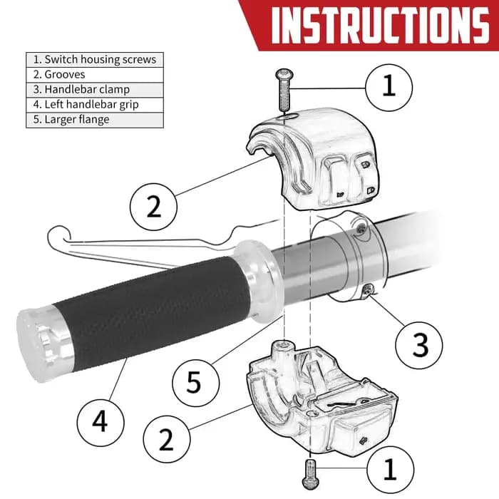 Poignées de moto 1 '', guidon chromé de 25mm, pour Harley Sportster XL Touring Road King Glide Dyna