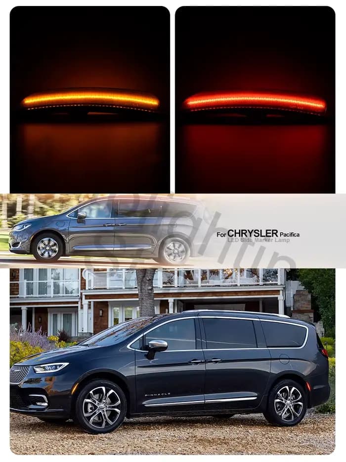 Feu de position latéral avant et arrière LED, 4 pièces, pour Chrysler Voyager 20 21 Chrysler paisibl