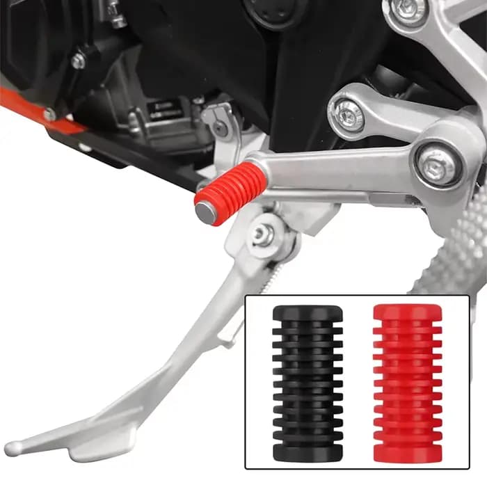 Levier de changement de vitesse universel pour Moto, 2 pièces, coussinet de pied, couvercle en caout