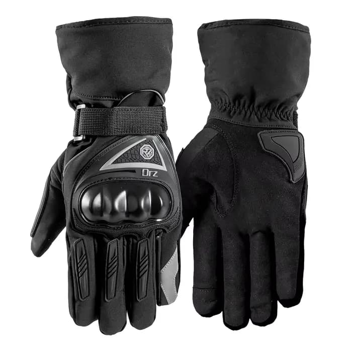 ORZ gants de Moto hiver coupe-vent chaud Moto Biker gants doigt complet Moto équitation écran tactil