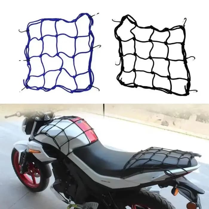 Filet à bagages pour moto, couverture de vélo, réservoir de carburant, maille élastique en caoutchou