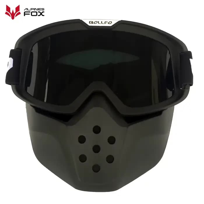 Lunettes de casque de moto Vintage, lunettes de casque de Motocross rétro coupe-vent, casques à visa